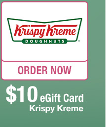 $10 eGift Card Krispy Kreme - ORDER NOW